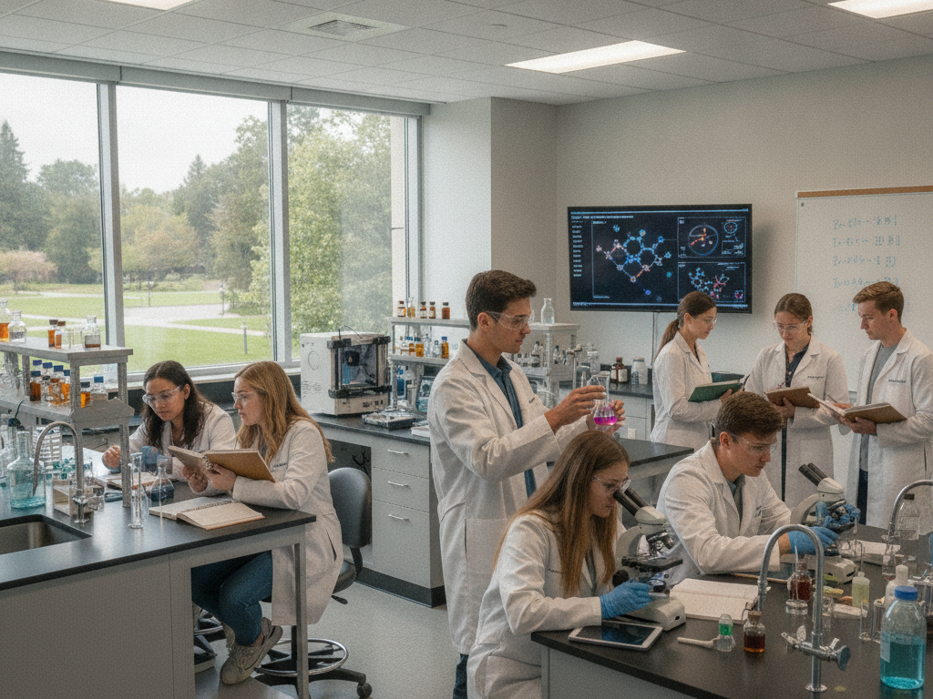 Students engaged in classroom learning