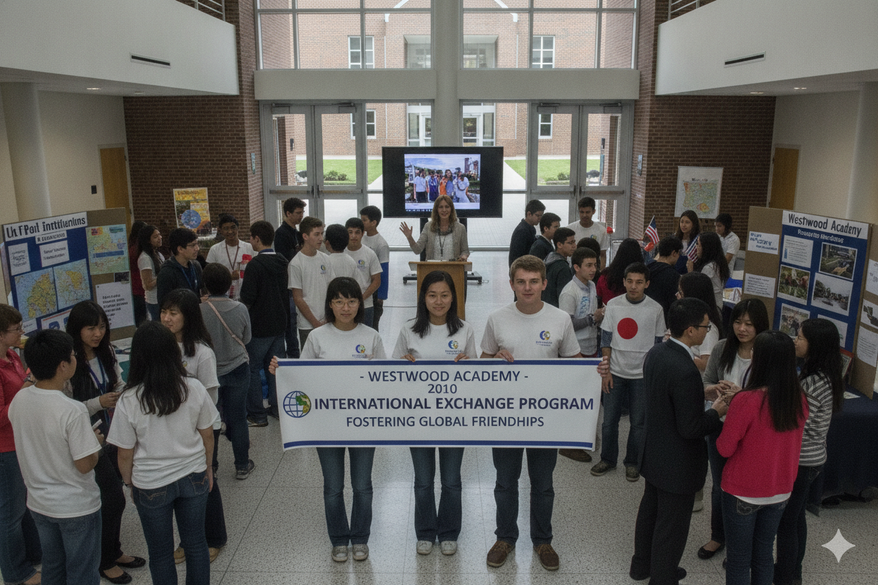 Students celebrating a school milestone event.